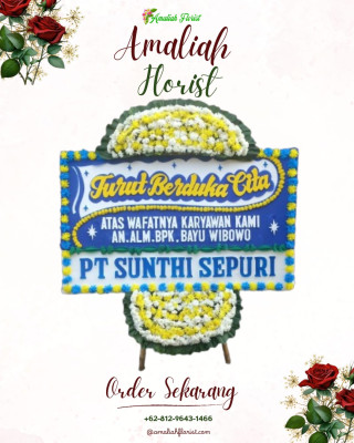 Papan Bunga Duka di Megaluh