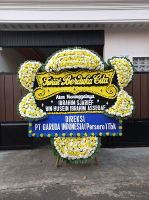 Papan Bunga Duka di Megaluh